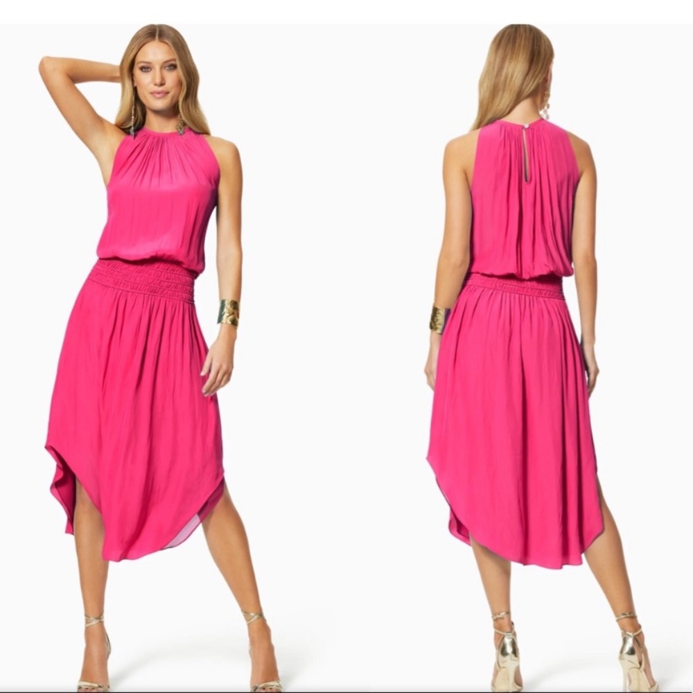 Ramy Brook Pink Midi Dress